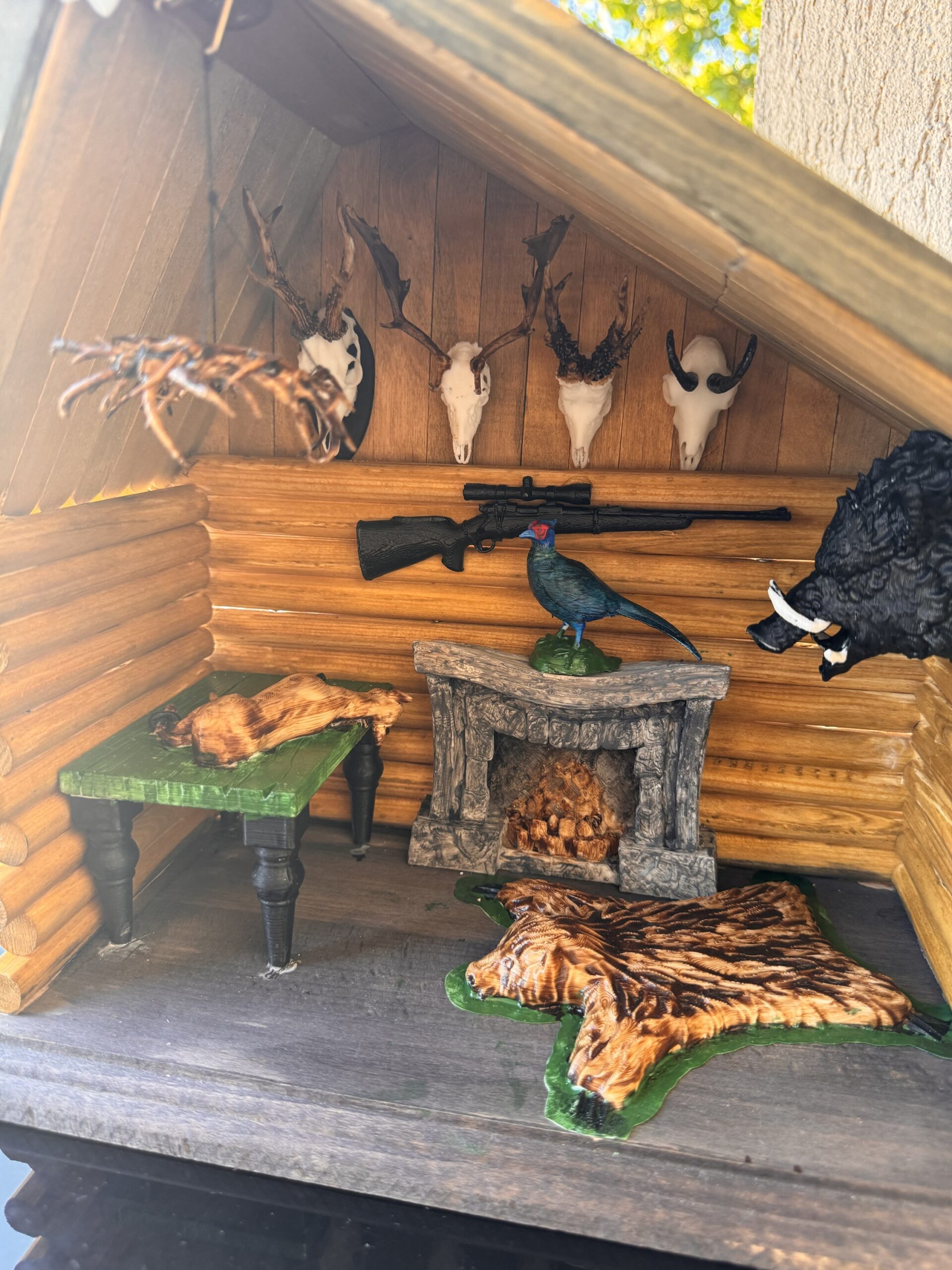 Căsuță de vânătoare miniaturală – Ediție Limitată(10 buc) - imagine 3